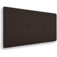SILCAR HOME - Cabecero de Cama Tapizado en Polipiel con Hilera de Botones- Modelo Silvi (Chocolate- 160 cm) | Cabecero…